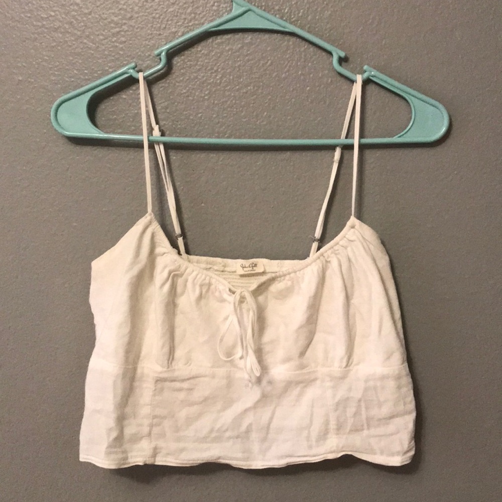 pacsun white crop top